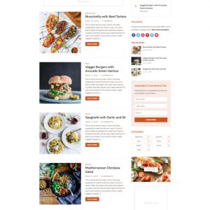 Cookely food blog Theme-for Wordpress