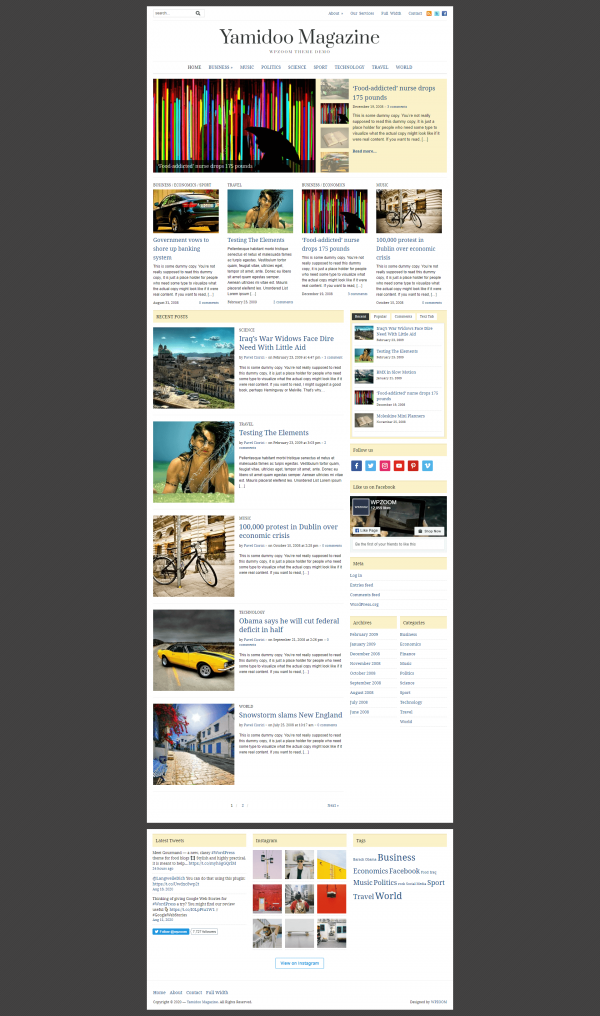 Yamidoo magazine wpzoom theme